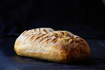 Hogaza de pan recién horneada