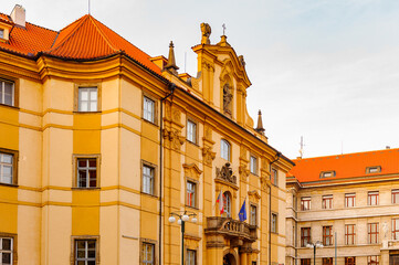Obraz premium Architecture of Stare Mesto, Old Town of Prague, near the Charles Bridge, Prague, Czech Republic