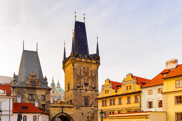 Architecture in the centre of Prague, Czech Republic