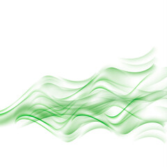 Obraz na płótnie Canvas Abstract background with green waves.Template brochure design