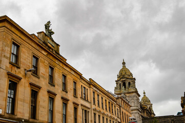 Obraz premium Architecture of Glasgow, Scotland. Glasgow is the largest city in Scotland