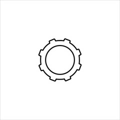 Setting line icon vector 