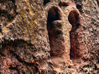 It's Windows of the monolitic rock cut church, Lalibela, Ethiopia