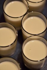 Verrines Panna cotta vanille