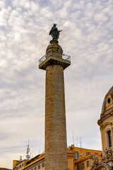Obraz premium It's Historic Center of Rome, Italy. Rome is the capital of Italy and a popular touristic destination