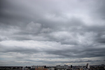 Fototapeta premium almost rain sky with dark clouds