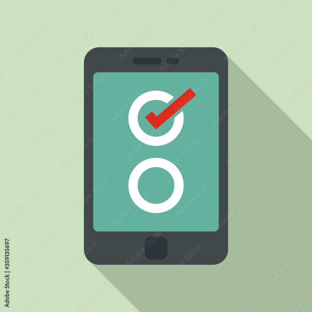 Aufkleber service checklist icon. flat illustration of service checklist vector icon for web design