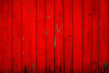 Old red wooden background.