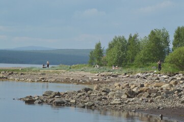 fishing on the sea