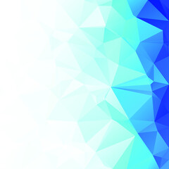 Blue Polygonal Mosaic Background, Creative Design Templates