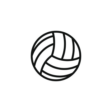 Volley ball icon isolated on white background