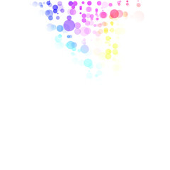 Bubbles Circle Dots Unique Colorful Bright Vector Background