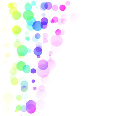 Bubbles Circle Dots Unique Colorful Bright Vector Background