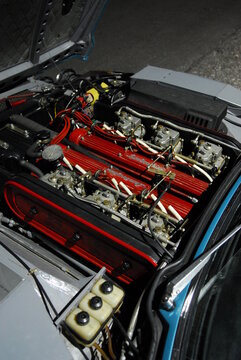 V12 Engine Of A Lamborghini Espada