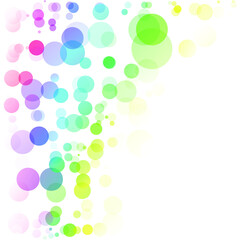 Bubbles Circle Dots Unique Colorful Bright Vector Background