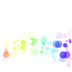 Bubbles Circle Dots Unique Colorful Bright Vector Background