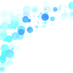 Bubbles Circle Dots Unique Blue Bright Vector Background