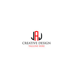 JAJ Logo Branding Letter. Vector graphic design. Useful as app icon, alphabet combination, clip-art, and etc.
