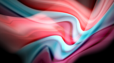 Liquid colors fluid gradients on black background