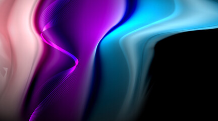 Liquid colors fluid gradients on black background