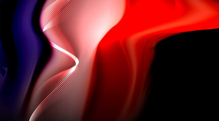 Obraz premium Liquid colors fluid gradients on black background