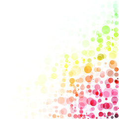 Bubbles Circle Dots Unique Colorful Bright Vector Background