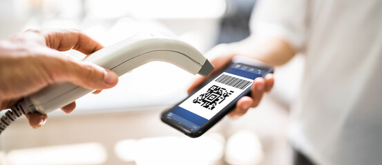 Using Mobile Phone To Scan Payment Code