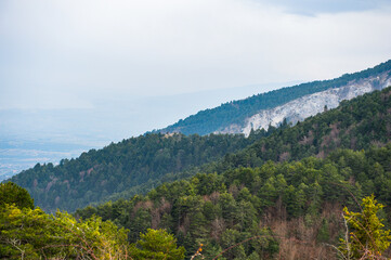 Fototapeta premium It's Mount Olympus in Greece. Olympus was the home of the Twelve Olympians Gods in Ancient Greek Mythology