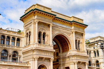 It's Galleria Vittorio Emanuele II, one of the world's oldest shopping malls. The gallery is built between 1865 and 1877 by Giuseppe Mengoni
