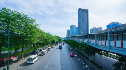 Thailand ,bangkok city ,The way of life of working people