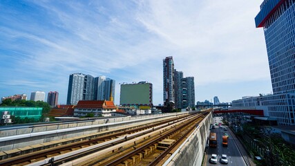 Naklejka premium Thailand ,bangkok city ,The way of life of working people