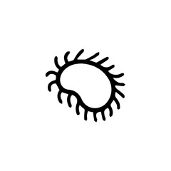 Virus icon vector design