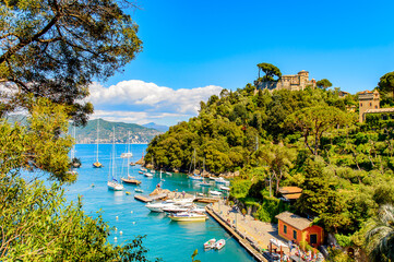 It's Harbour of Portofino, is an Italian fishing village, Genoa province, Italy. A vacation resort...