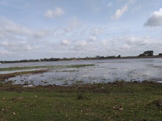 clouds over the ancient lake