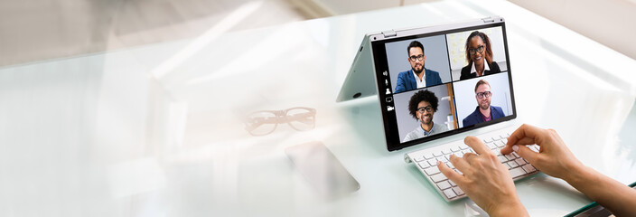 Online Video Conference Interview Call