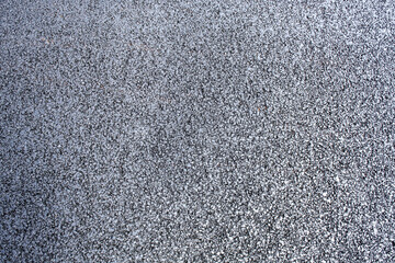 freshly laid asphalt on a new road