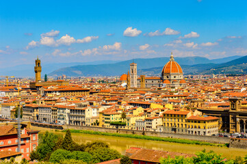 It's Florence, Italy. View from the Piazzetta Michelangelo.