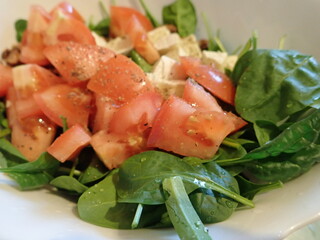 healthy fresh vegetable saladwith mixed veggies