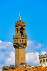 Obraz premium It's Palazzo Vecchio (Old Palace), Historic Centre of Florence, Italy. UNESCO World Heriage.