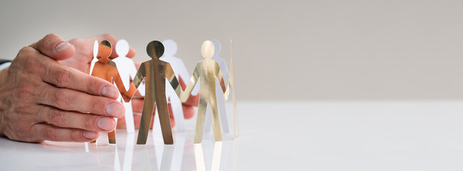 Boss Protecting Business Employees