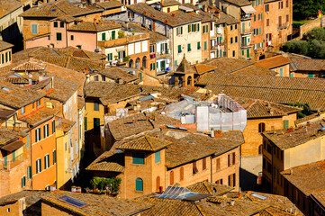 It's Roof tops of the Historic centre of Siena. UNESCO a World Heritage Site