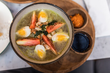 Delicious food in a restaurant on Bali, Indonesia