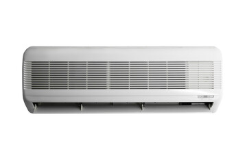 Modern air conditioner on white background