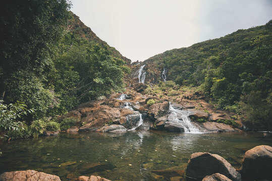 Waterfall in Grande Terre, New Caledonia, South Pacific