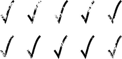 Obraz premium Grunge symbol collection . vector