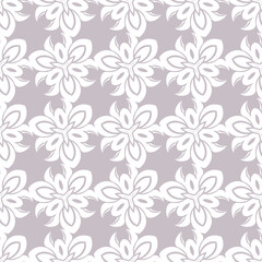 Seamless damask pattern wallpaper. Vintage decor in Victorian surface style. Passtel print surface design