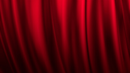 Red stage theatre curtain background
