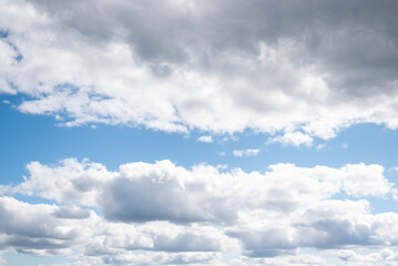 Blue cloudy sky abstract background.
