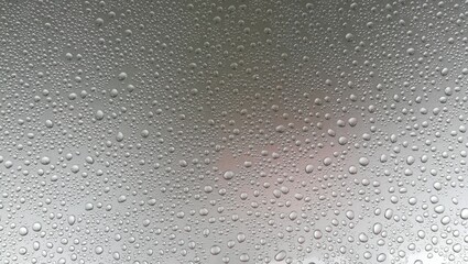 water drops on glass