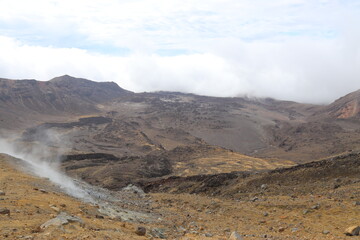 Plaine volcanique du parc Tongariro, Nouvelle Zélande	